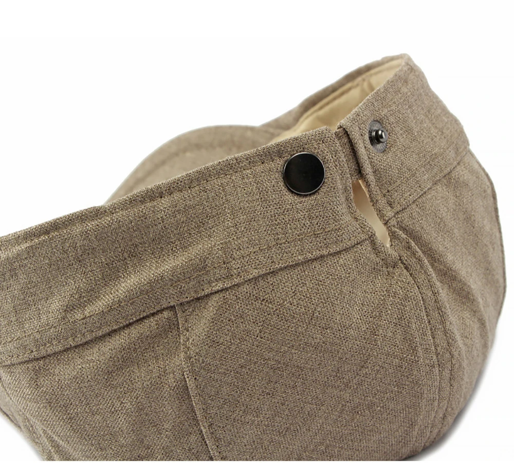 HT5126 Neue Frühling-Sommer-Kappe für Männer und Frauen Retro Künstler-Mütze Unisex Ivy Flat Cap Verstellbare Leinen-Baskenmütze – Detail 4