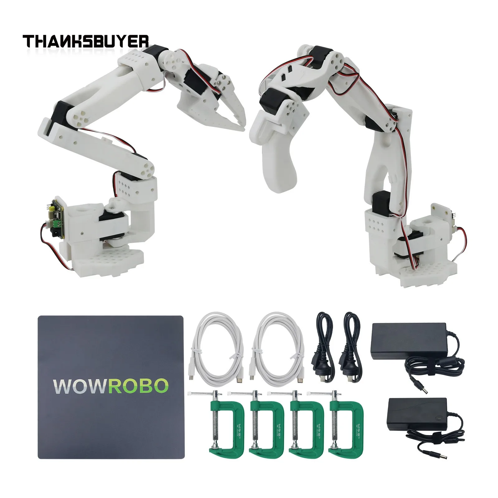 

Интеллектуальная роботизированная рукоятка LeRobot SO-ARM101 (собранная 1-я главная рукоятка SO-101 + 1 ведомый рычаг)
