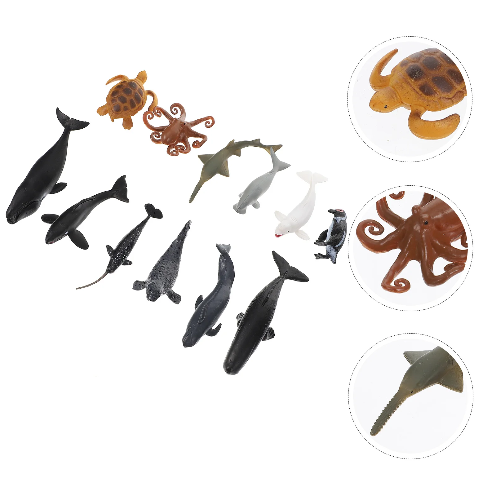 Toys for Children Prehistoric Animal Models Vivid Marine Creature Figure Crafts