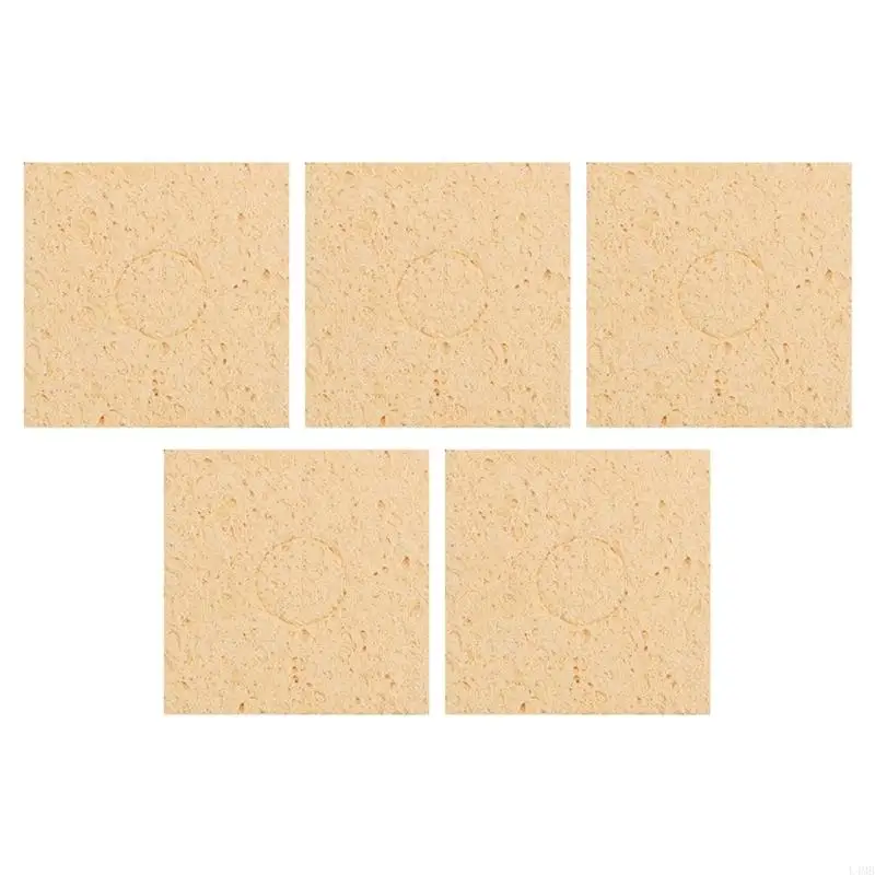 L4MB 5PCS บัดกรีฟองน้ำทำความสะอาดฟองน้ำทดแทนฟองน้ำอุตสาหกรรม