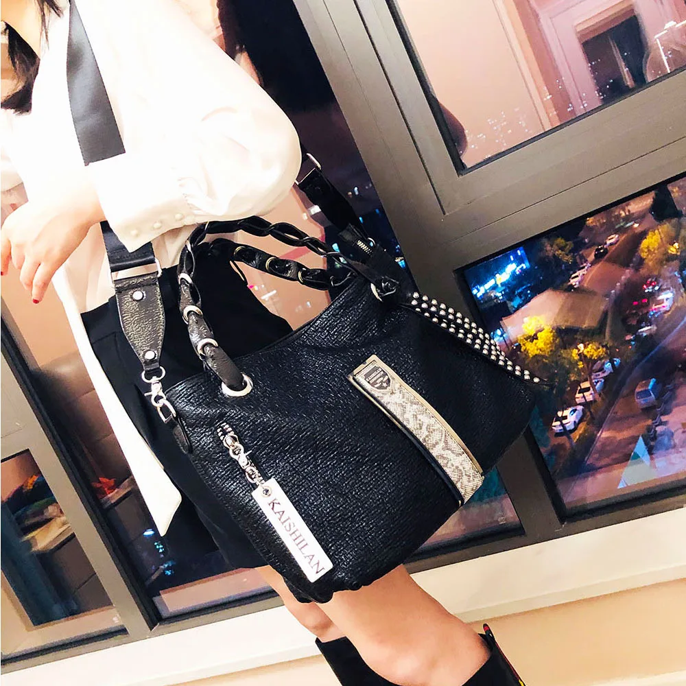 Luxury Brand Women Handbags New 2022 Fashion Leather Designer Crossbody Bag Female Black Large Capacity Shoulder Bag Sac A Main