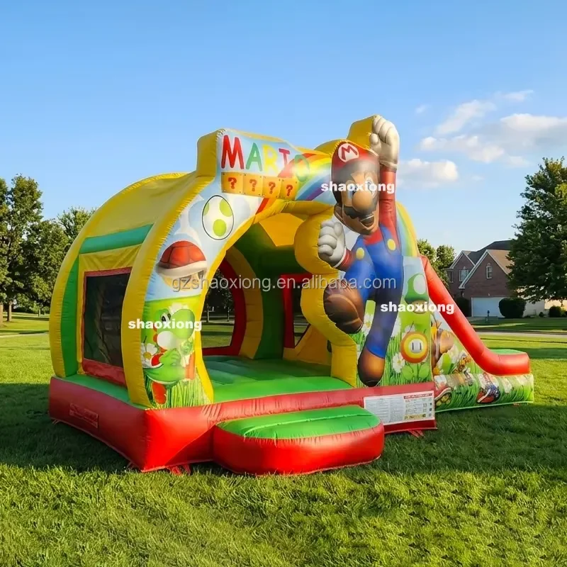 Commercial Outdoor Kids Toddlers Inflatable Castle Cartoon Jumping Bouncy Castle Slide Combo Inflatable Bounce House with