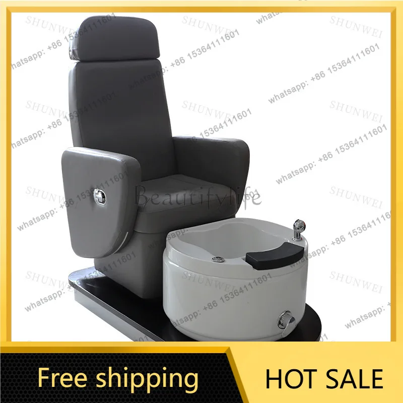 Factory Direct Sales Rotatable Manicure Pedicure Sofa Slate Base Acrylic Basin