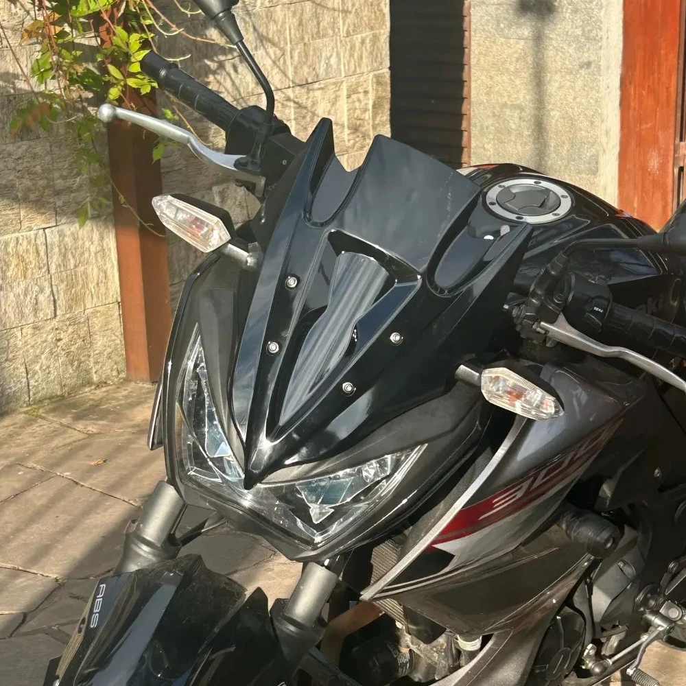 Мотоциклетное ветровое стекло для Kawasaki Z250 Z300 2013 2014 2015 2016 2017 2018, двойной купол, ветровой дефлектор Z 250 300