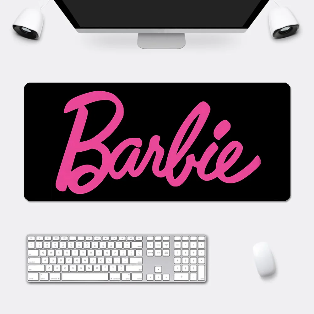 Fashion Cute B-Barbies Mousepad HD Printing Computer Gamers Locking Edge Non-slip Mouse Pad XXL90x40cm Keyboard PC Desk Pad