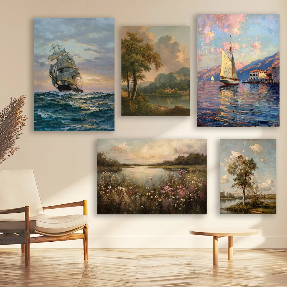 Rembrandt Painting Print The Storm on the Sea Canvas Print Christian Fine Art Print Large Wall Art Canvas Painting Poster Decor
