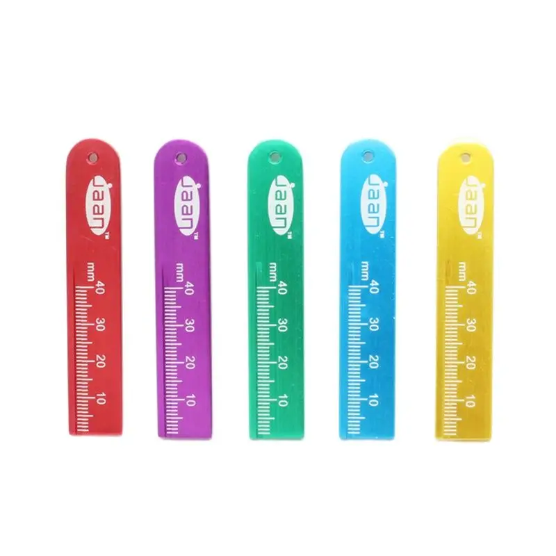 1Pcs Colorful Aluminium Dental Endo Rulers Span Measure Scale Endodontic Finger Rulers Dental lab Dentist Tools Materials