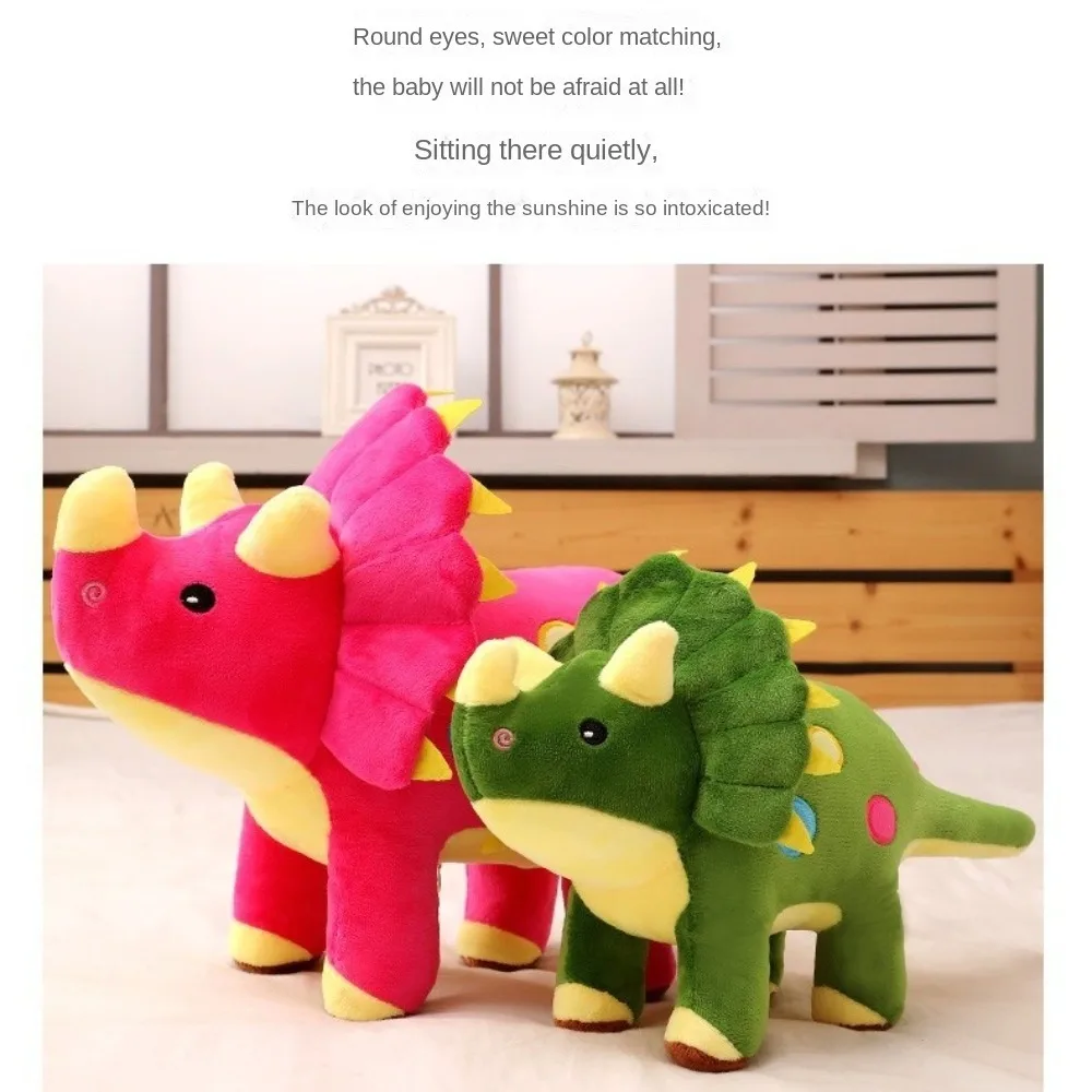 Creative 40/60CM Triceratops Cute Big Dolls Gifts Soft Dinosaurs for Girls Boys