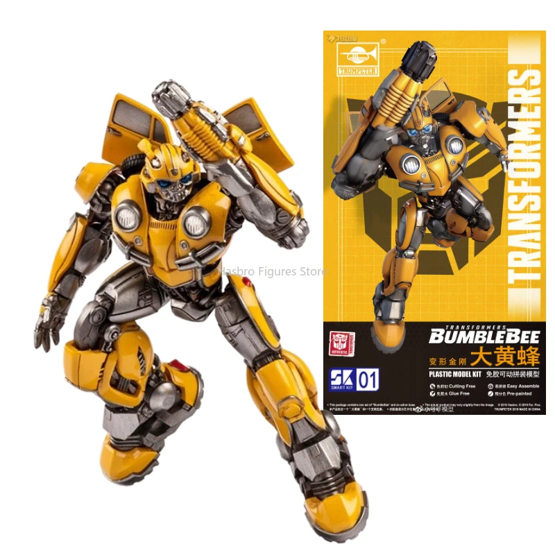 In Stock Transformers Bumblebee Movie Bumblebee Plastic Model Kit Assemble Figurine Series Collection Toy Gift