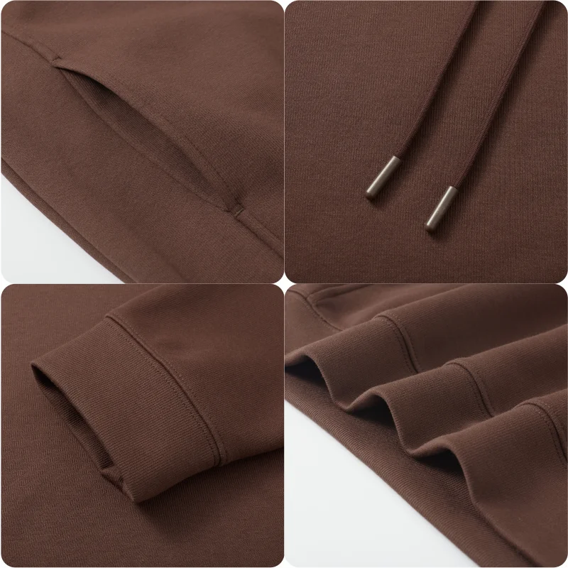 Autumn and winter pure cotton hoodie logo customization round neck fashionable Baita top