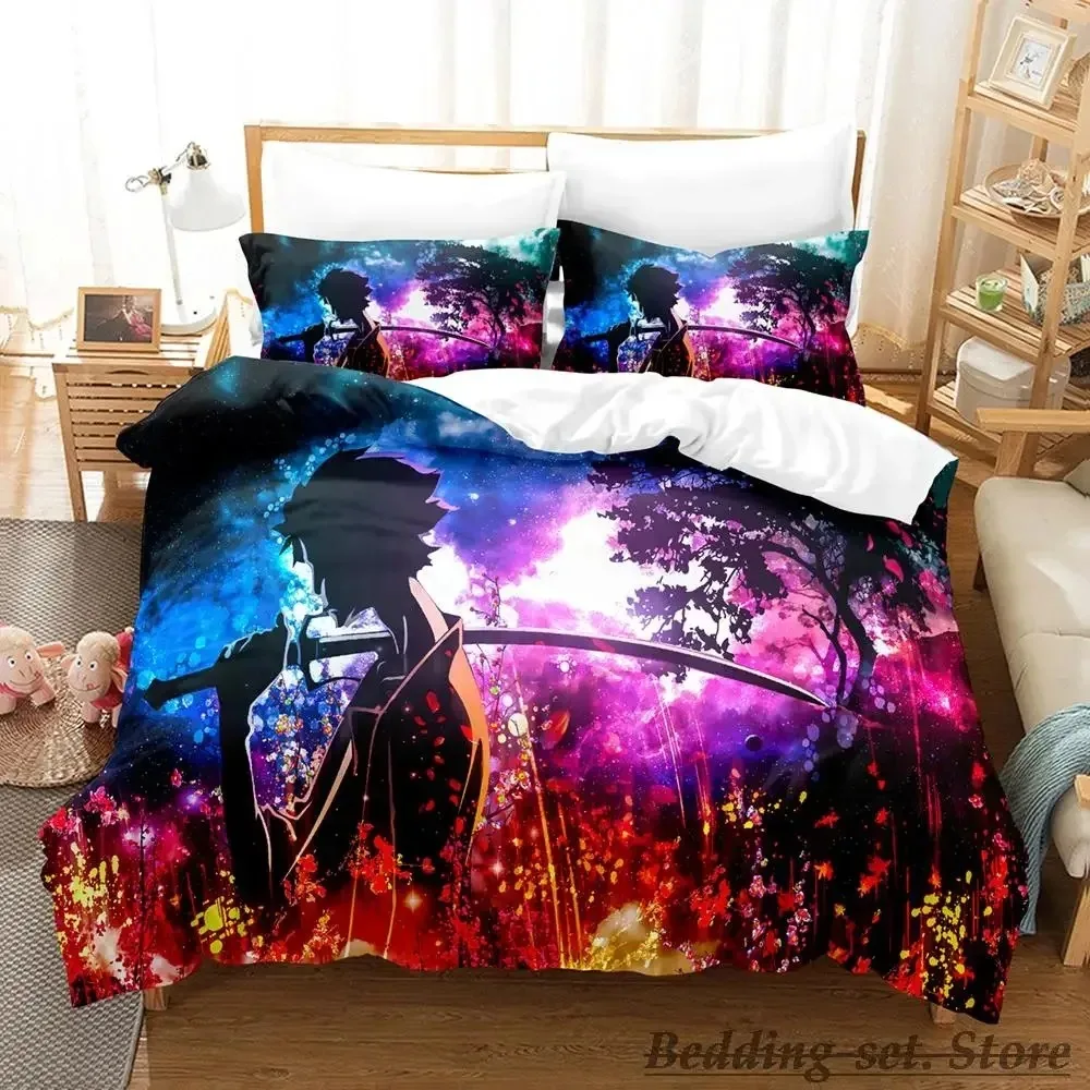 

2023 Samurai Bedding Set Single Twin Full Queen King Size Bed Set Adult Kid Bedroom Duvetcover Sets Anime Parure De Lit Bed