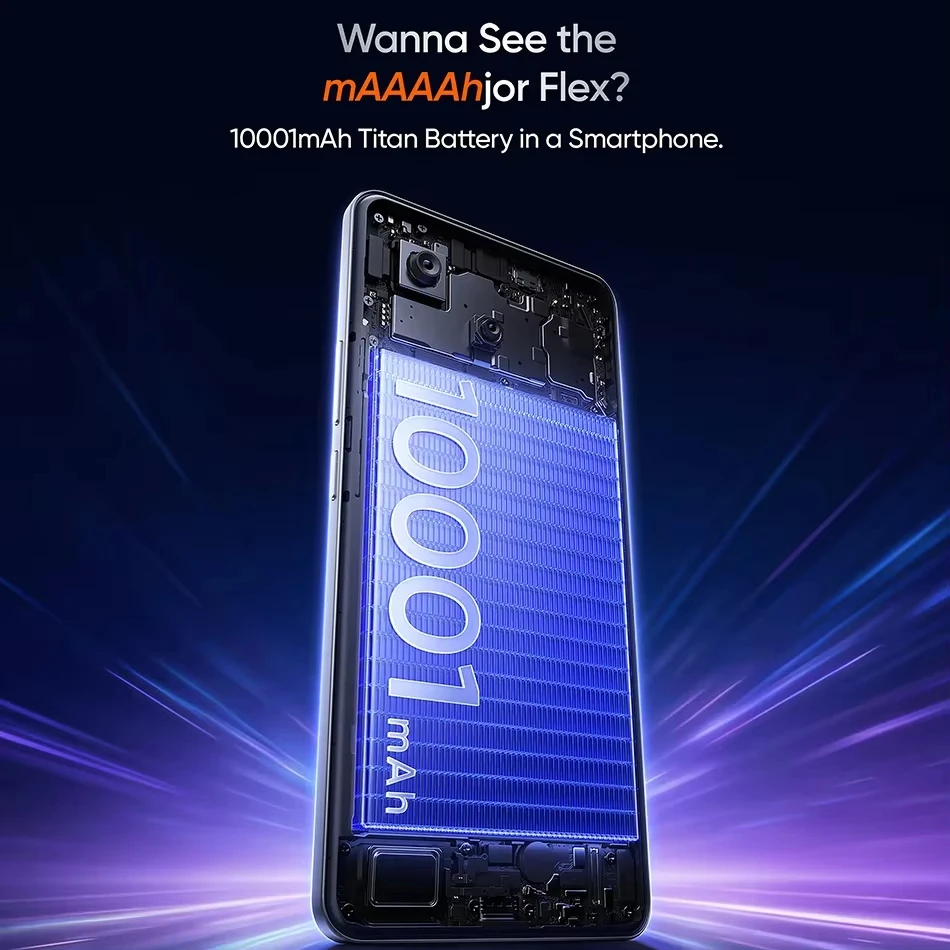 Smartphone realme P4 5G con batería de 10001 mAh, carga de 80 W, pantalla curva de 6.8 pulgadas y 144 Hz, chipset Dimensity 7400 Ultra, cámara Sony de 50 MP 9
