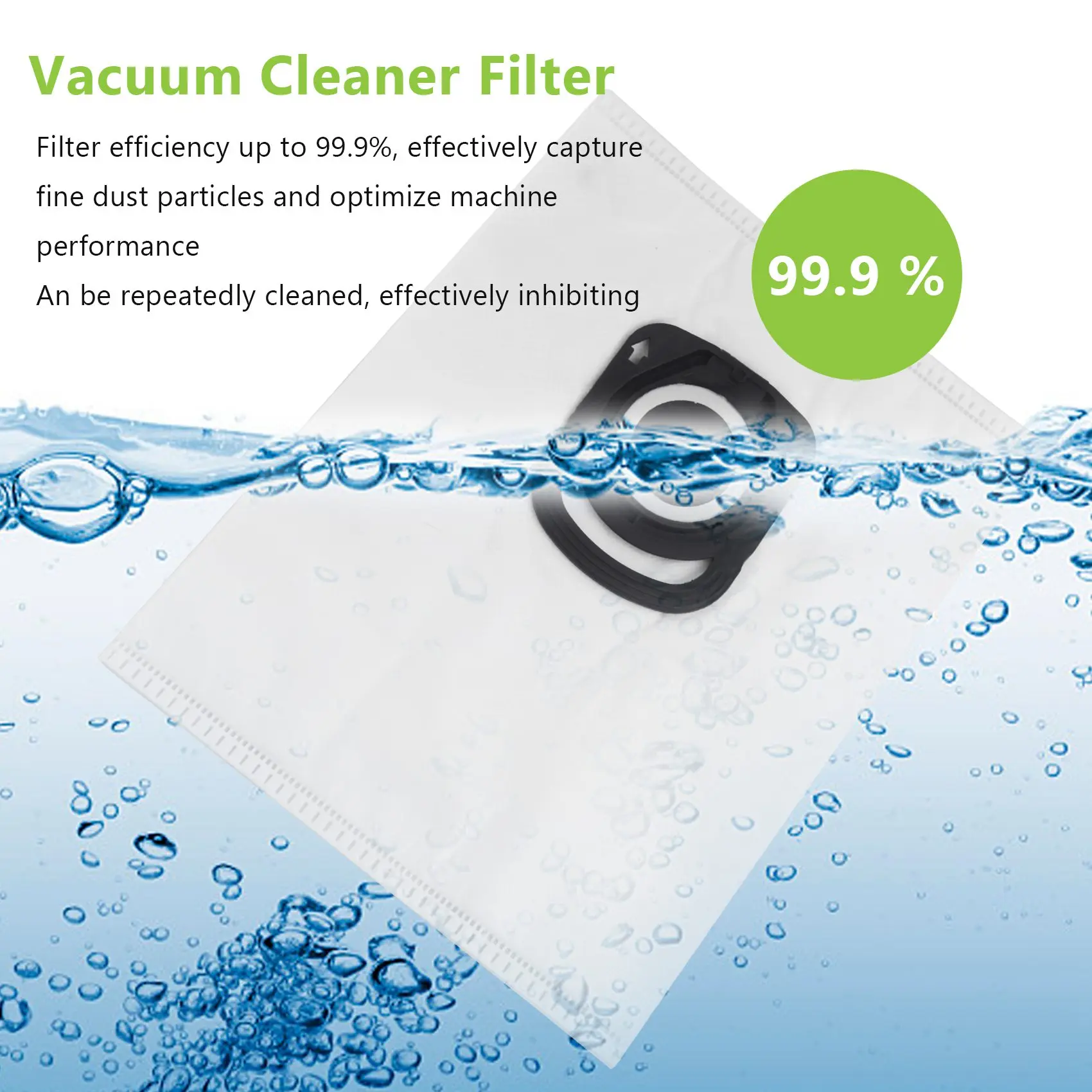 

New 6 Pcs Dust Bags for Rowenta Silence Force 4A ZR200540 RO64Xx Vacuum Cleaner Filter Bolsa de Basura Parkside BPfire