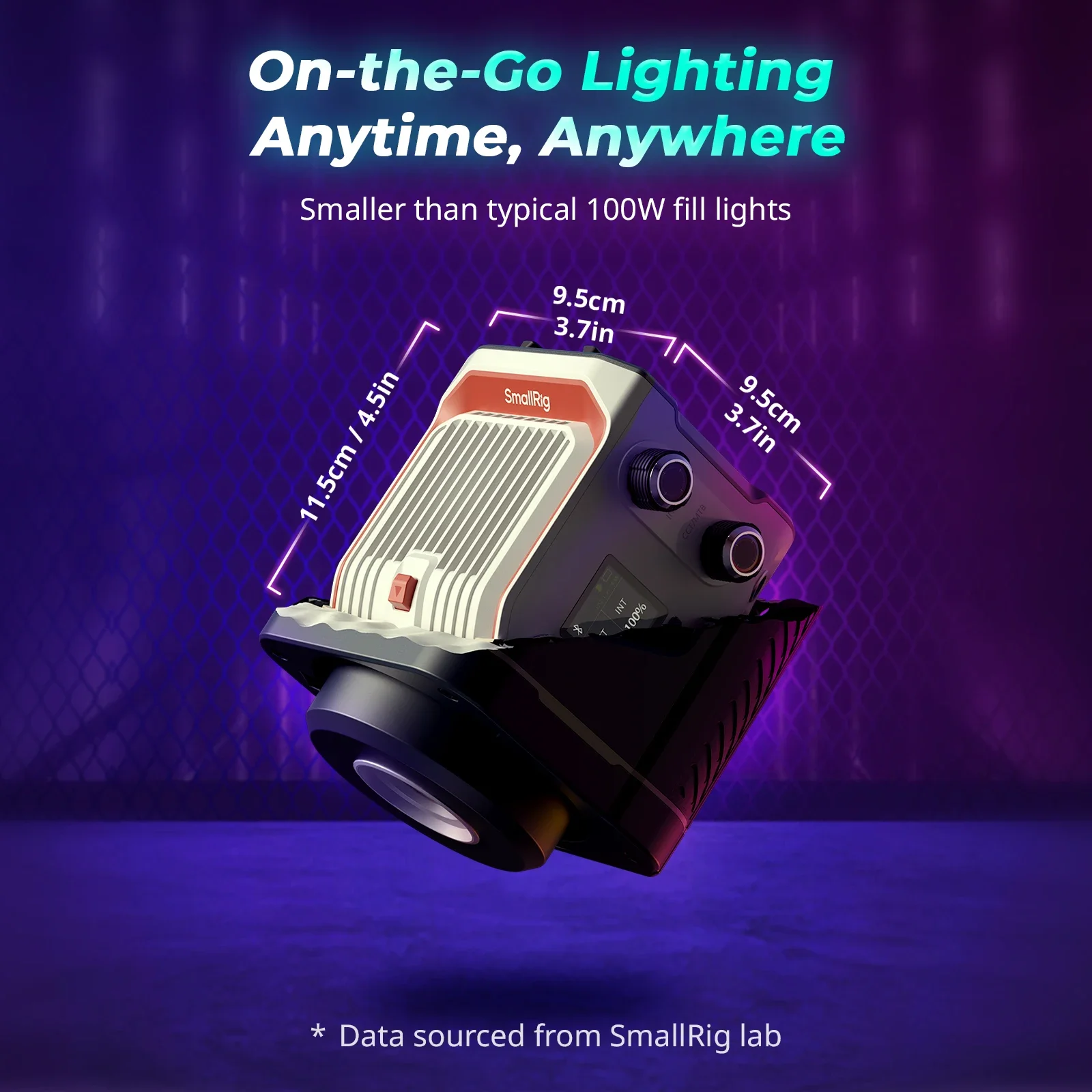 

SmallRig RC 100C COB светодиодный светильник для видео Lite версия компактный портативный 2500K-10000K для аниме-удобров, мероприятий, путешествий, свадьбы