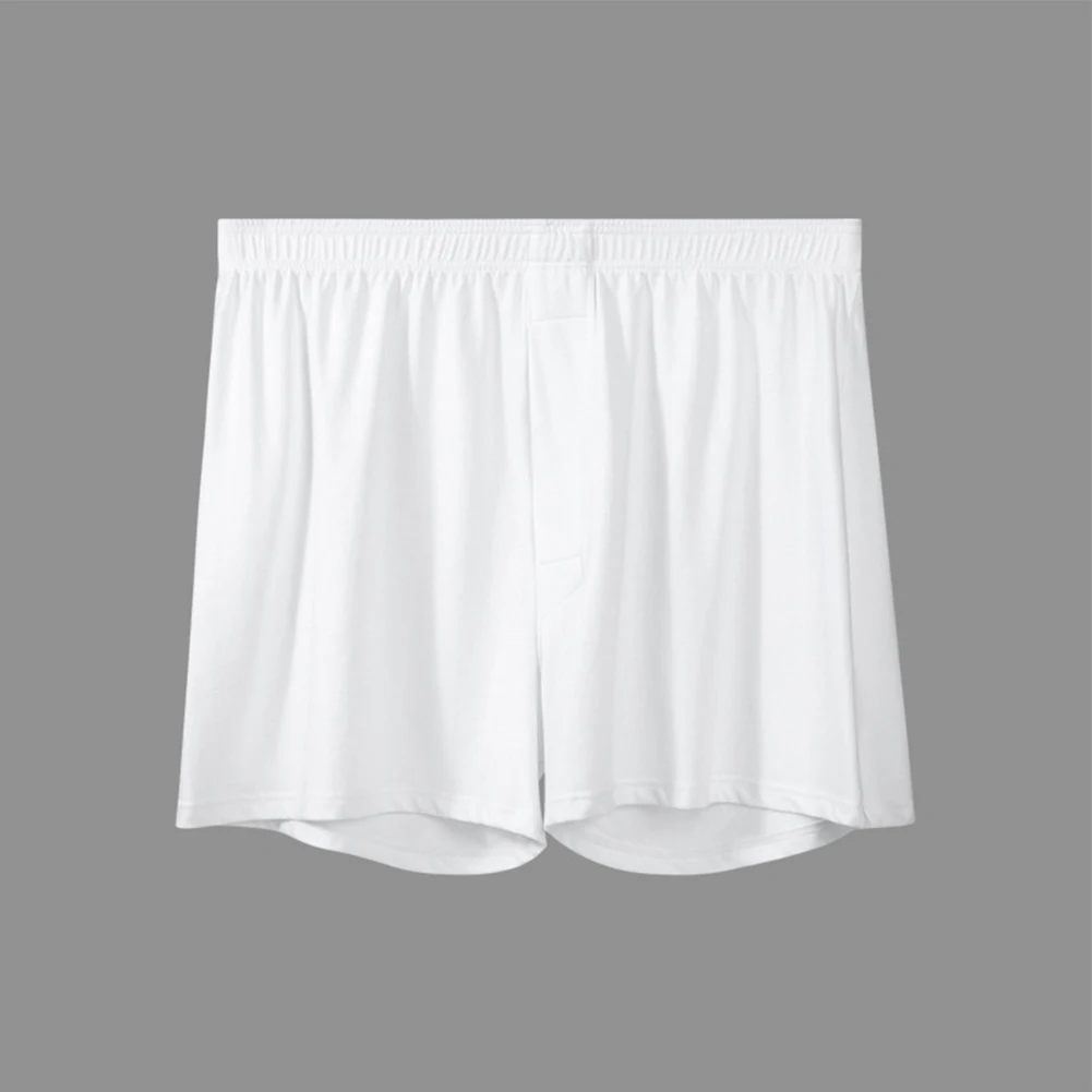 رمادي أسود عادية الرجال فضفاض واسعة الساق النوم السراويل القطن الملاكمين السراويل جذوع المنزل النوم قيعان الملابس الداخلية #3