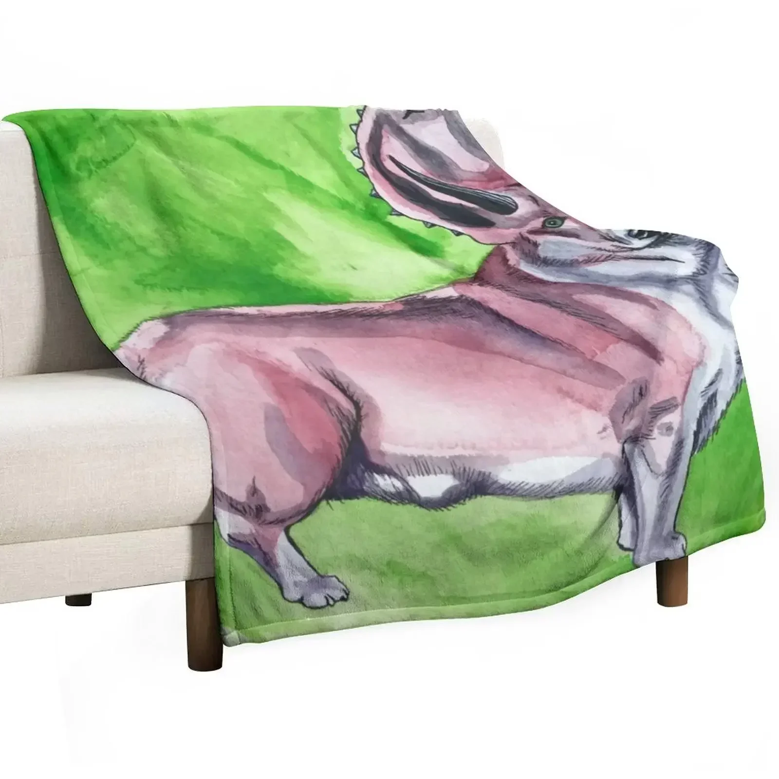 

Triceratops Corgi Throw Blanket bed plaid Shaggy For Sofa Thin Blankets