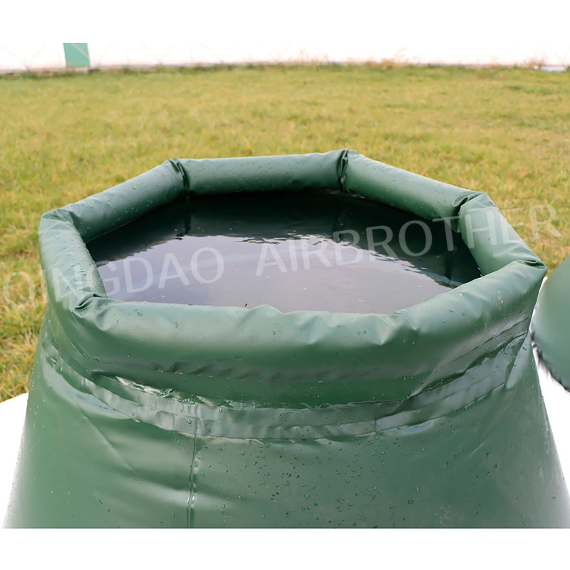 Customized Automatic 1000 L Flexible Foldable Top Open Garden Water Tank Rain Water Storage Bladder Onion Water Tank