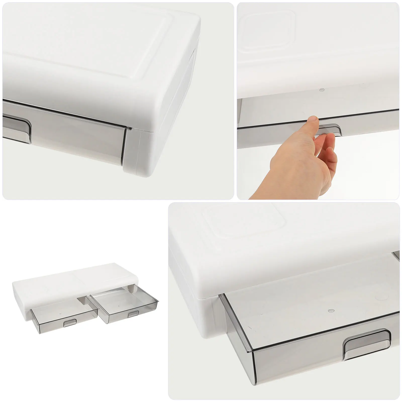 

Computer Monitor Stand Drawer Plastic Reusable Office Laptop Riser Ergonomic Eye Level Desktop Rack Space saving for