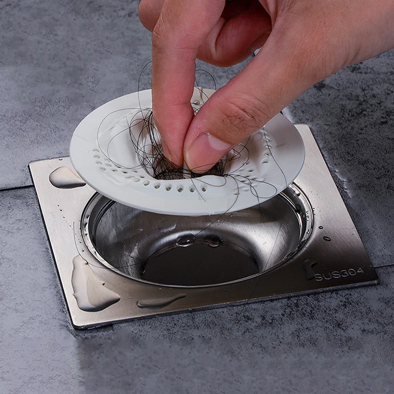 1/10PCS New Household Vortex Floor Drain Filter Bathroom Sewer Hair Filter Toilet Drainage Anti-hair Universal.