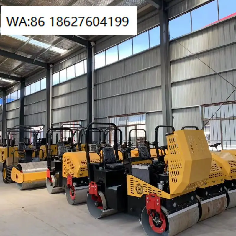 

Two Wheel Static Vibro Road Roller Mini Compactor for Garden Ground Asphalt Concrete Compaction Work