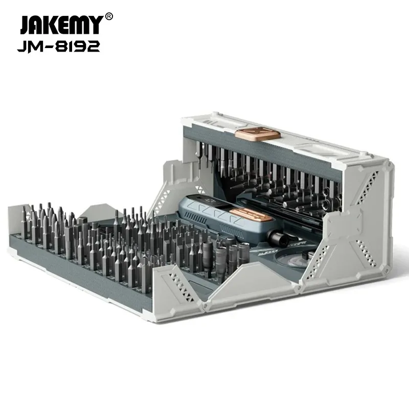 JAKEMY JM-8192 180 in 1 Precision Screwdriver Tool Set Magnetic CR-V Bit iPhone PC Game Console Watch Glasses Repair Hand Tools