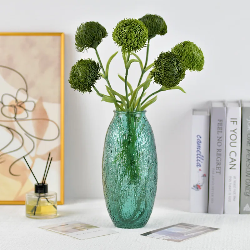 

Soft Real Touch Artificial Green Dianthus, Fake Greenery for Forest Style Home Floral Arrangement Photography Decor