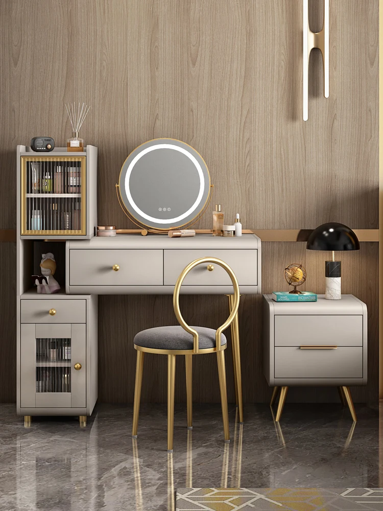 Dressing table, simple and large, with integrated storage and storage, master bedroom table