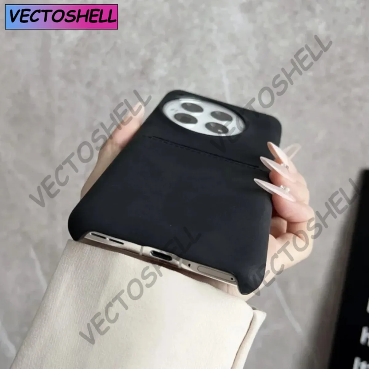 الفاخرة جلد الغنم فتحة للبطاقات جراب هاتف ل OnePlus 13 13R 12 12R 11 R ACE5 ACE2 ACE3Pro للصدمات درع غطاء بدون إطار