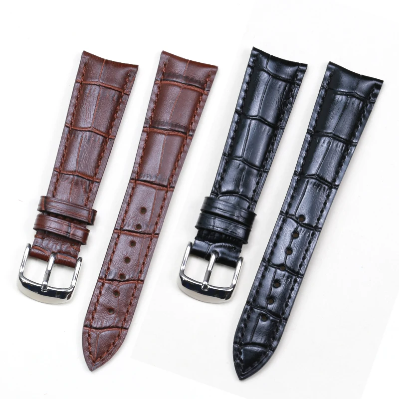 PESNO Suitable for Ulysse Nardin CLASSICO 8152-111LE-9E-TIGER Top Layer Leather Watch Accessories Straps Men Wrist Bands