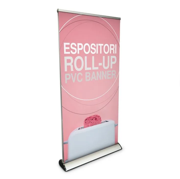 RJ Eco Lightweight Portable Indoor Event Advertising Retractable Roll up Banner Stand Model 006