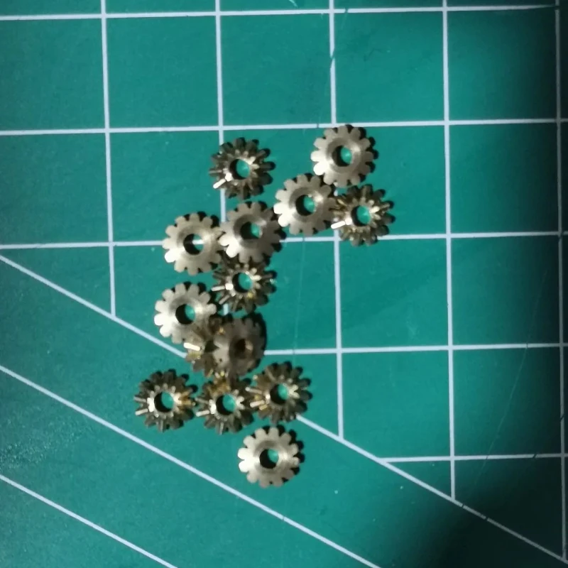 3PCS 【 120 Degree Transmission Angle 】 0.4 Mold 12 Teeth Shaft Hole 2 Bevel Gear Bevel Gear 1:1 Brass Static Modification Diy