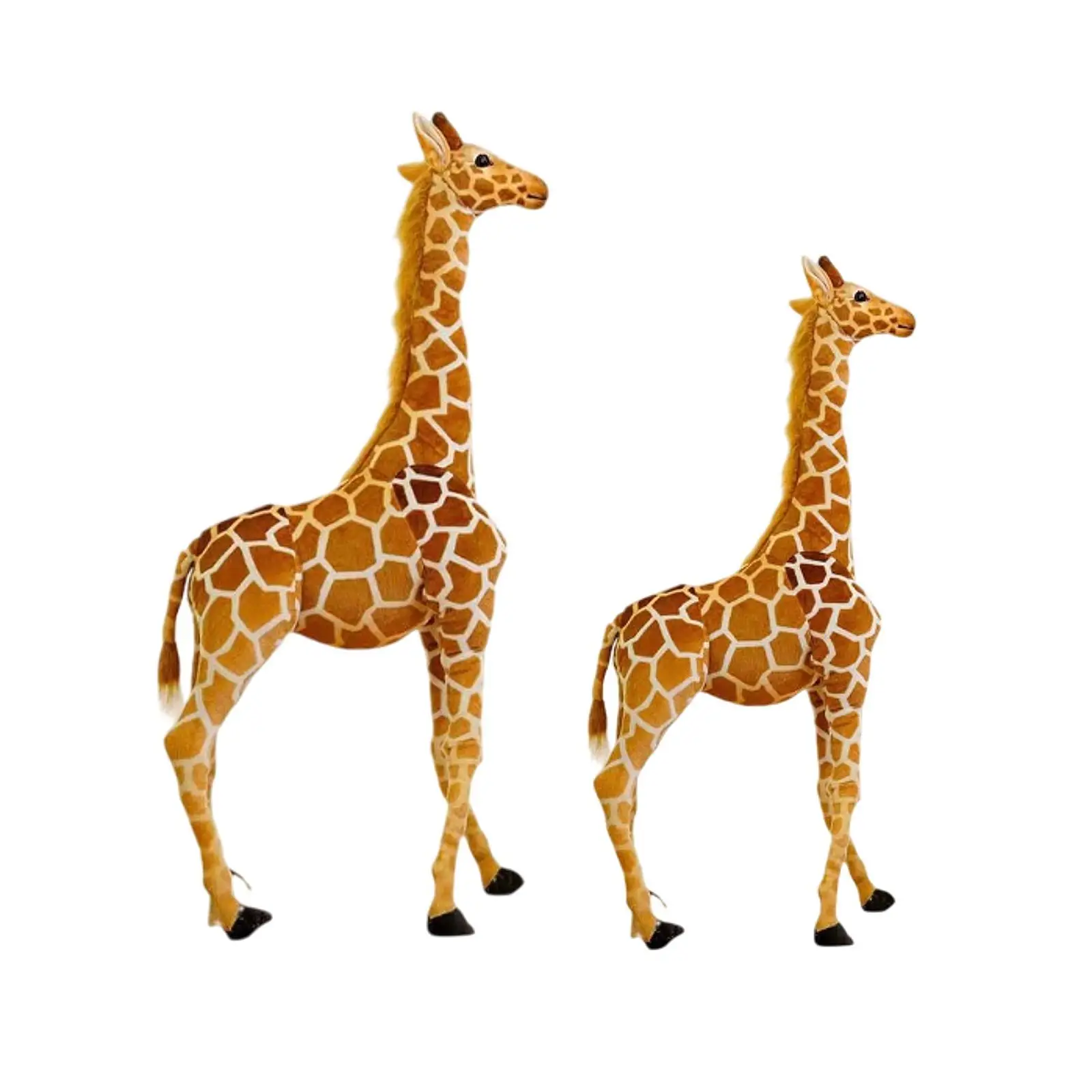 Animal de pelúcia girafa realista para crianças e adultos, ótimo para celebrações