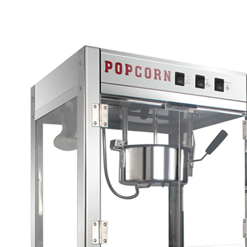 Stainless Steel Hot Air Automatic Maize Popcorn Poping Machine