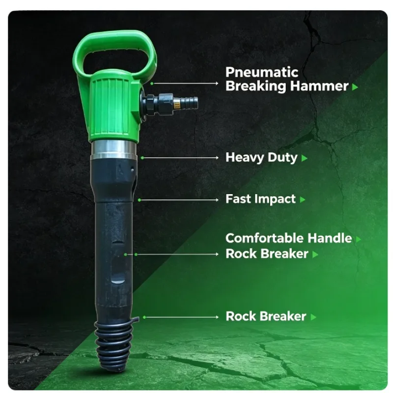 Small Air Hammer Rust Remover Cutting Drilling Chipping Pneumatic Tools Powerful Pneumatic Pick Handheld Gas Wind Shovel