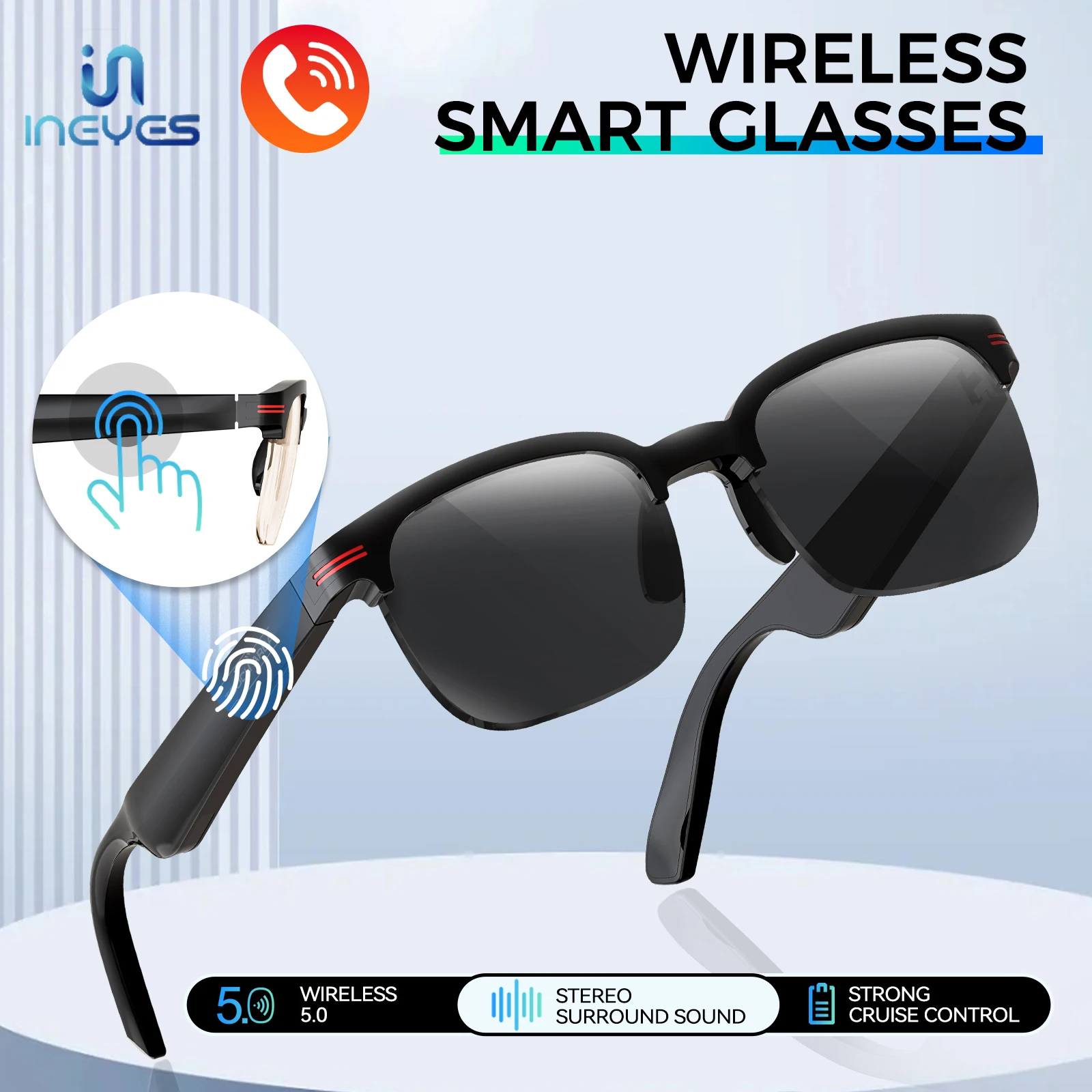 INEYES новые умные очки для мужчин и женщин Bluetooth-очки могут ответить/отклонить управление вызовом музыка защита от ультрафиолета поляризационные солнцезащитные очки