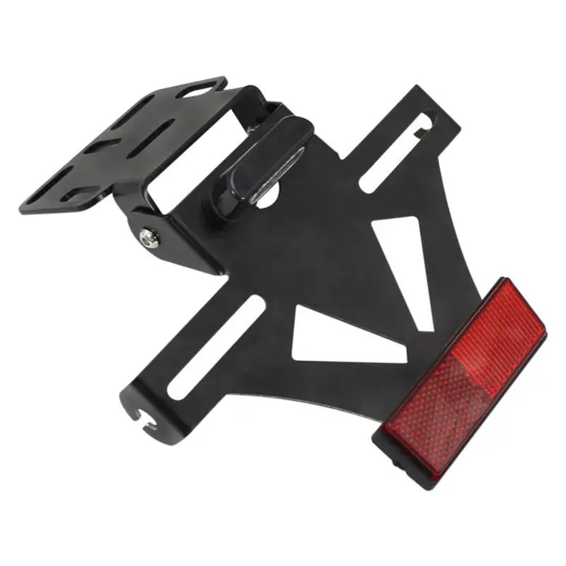 

Rear Tail Tidy License Plate Holder Bracket Multi-function Adjustable Rear License Mount Holders Bracket Frame With LED Light