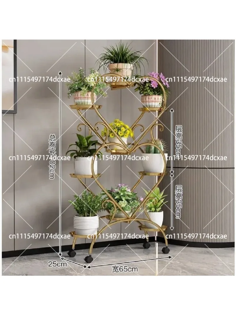 6 Tier Metal Plant Stand Flower Pot Display Rack Planter Shelves Indoor Storage Shelf for Home Balcony Living Room Patio Garden