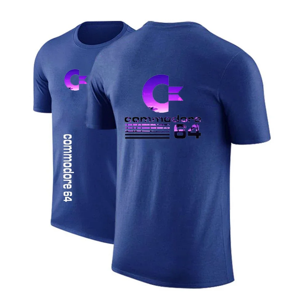 Commodore 64 Summer  Men C64 SID Amiga Retro 8-bit Sportswear Thin Short Sleeve Quick drying Comfortable Versatile Sportswear