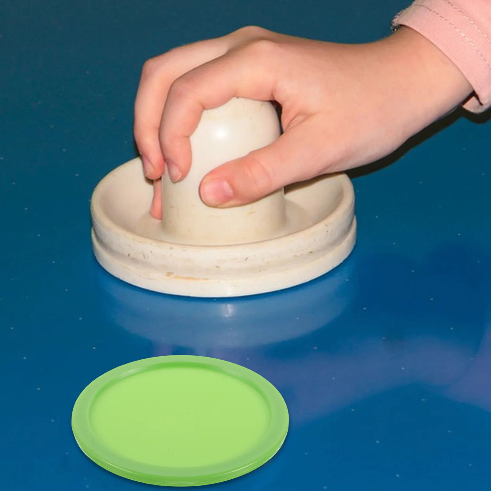 16 قطعة كرات الهوكي الهوائية البلاستيكية 64 مللي متر استبدال أجزاء مستقرة ل هوكي الطاولة لعبة داخلية اكسسوارات لوازم التدريب