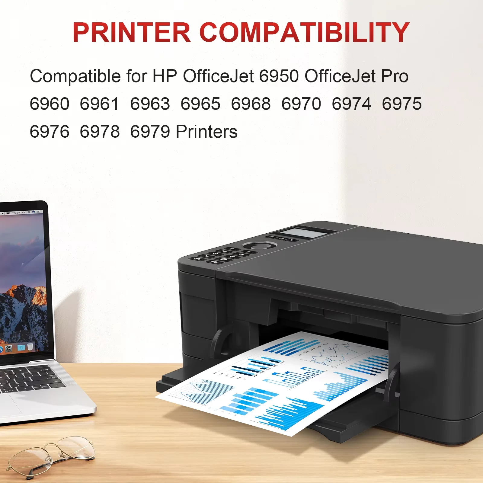903XL For HP 903XL 903 XL Ink Cartridge Compatible For HP903 Officejet Pro 6950 6960 6961 6963 6964 6965 6966 Printer