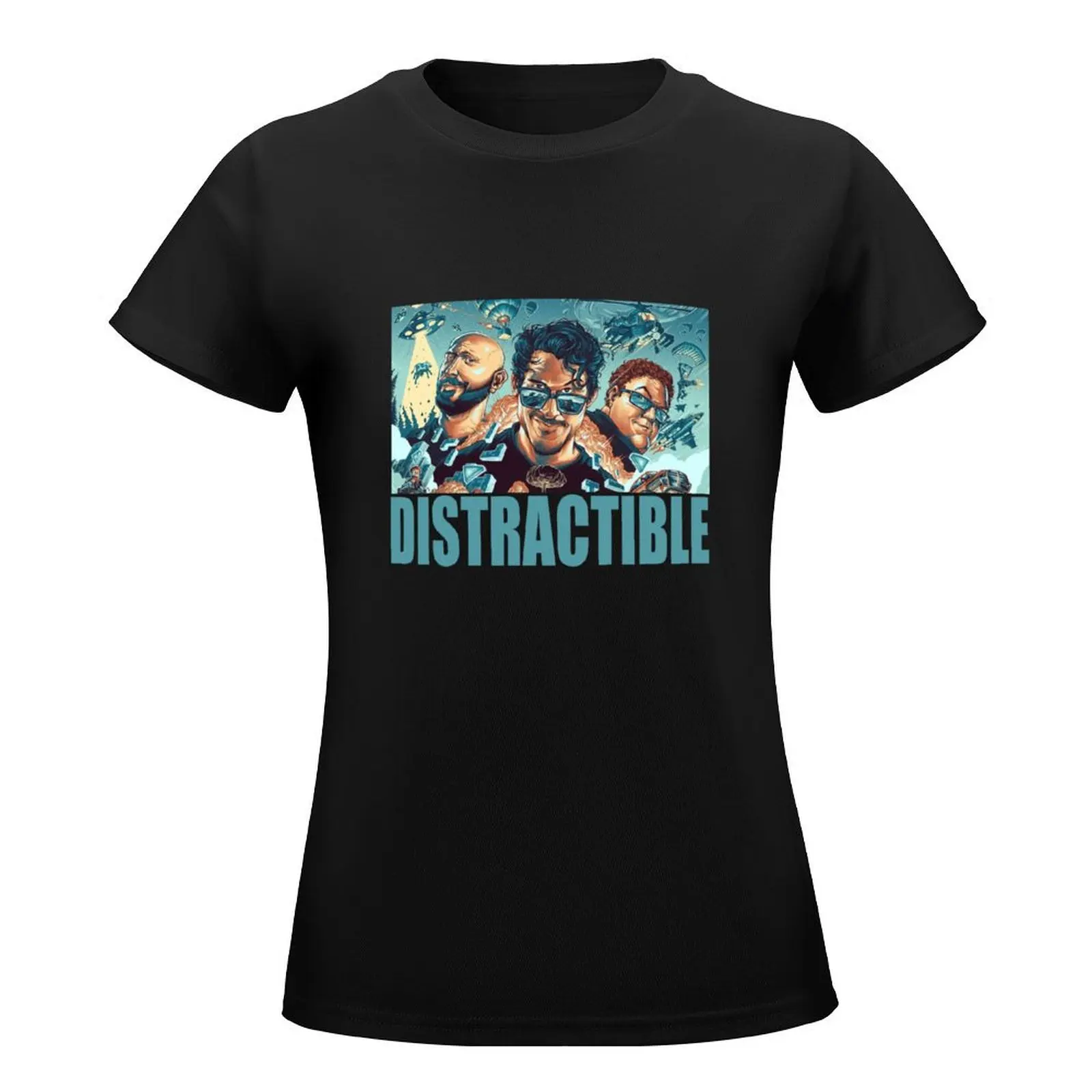 distractible T-Shirt Aesthetic clothing female summer clothes Top Women