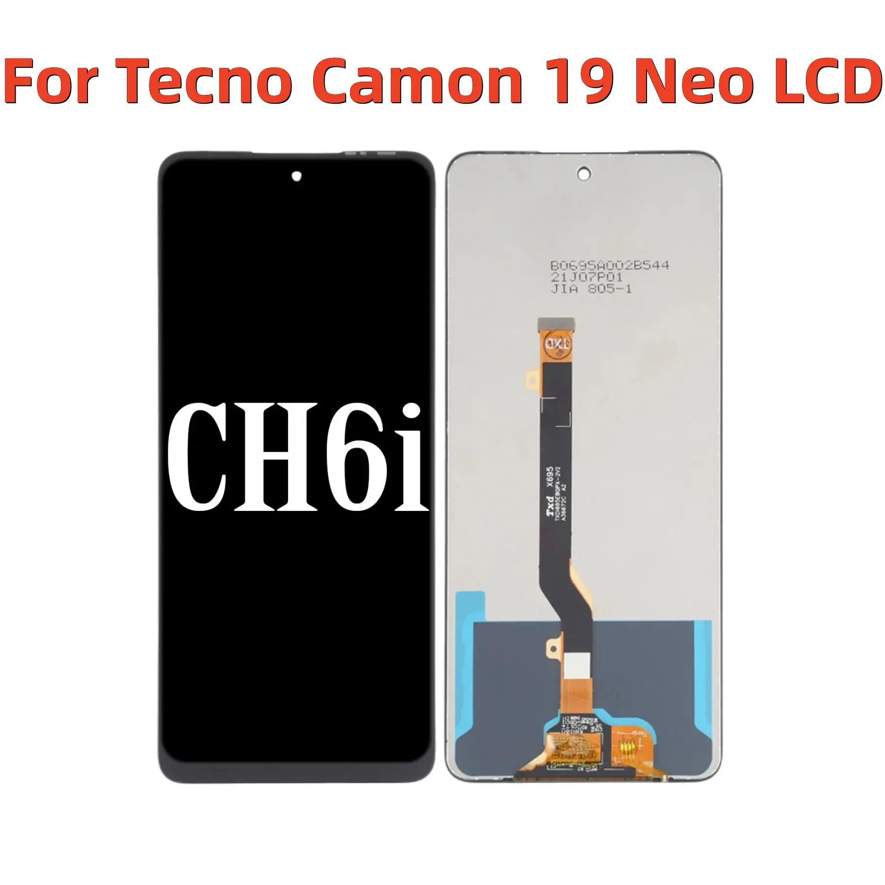 

Origianl 6.8'' For Tecno Camon 19 Neo CH6i CI6n LCD Display Touch Screen Digiziter Assembly For Tecno Camon19Neo LCD