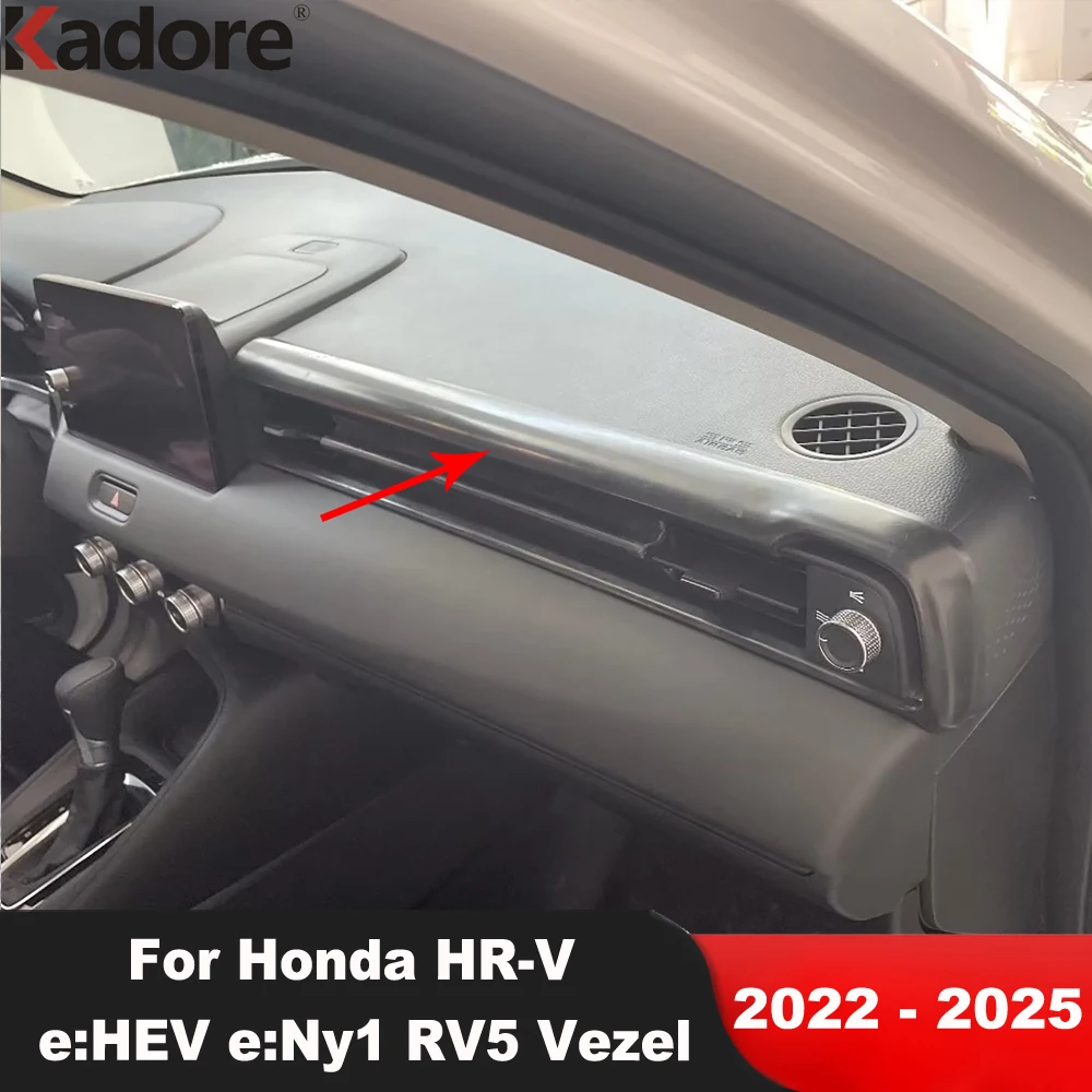 

Накладка на панель приборной панели центральной консоли автомобиля для Honda HR-V e:HEV e:Ny1 RV5 Vezel 2022 2023 2024 2025 Внутренние аксессуары