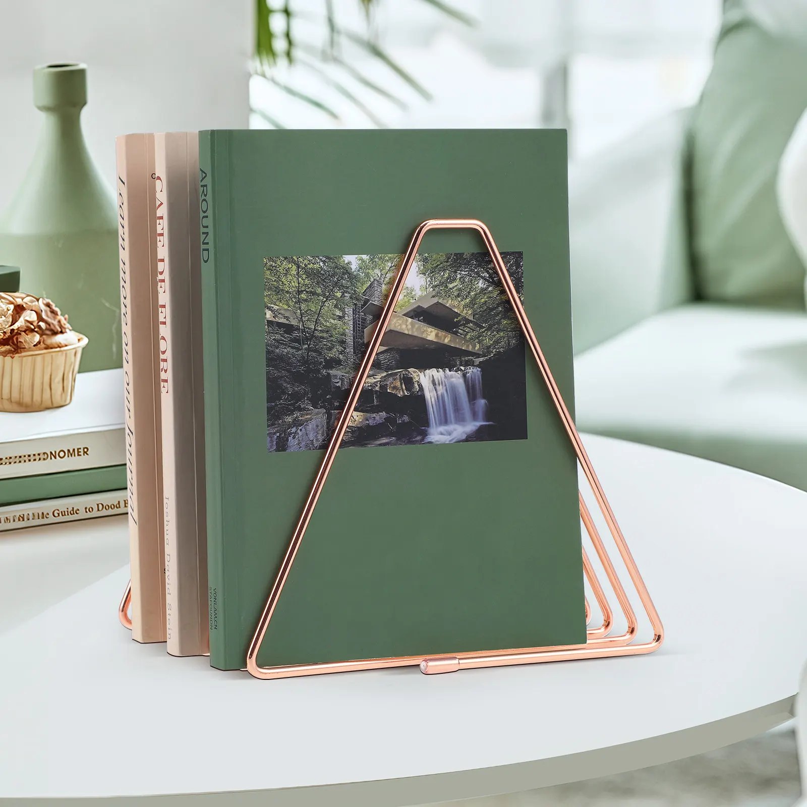 Metal Expandable Desktop Magazine Holder Wire Rack File Organizer Desktop Book Holder Document Organizer Wire Magazine Rack