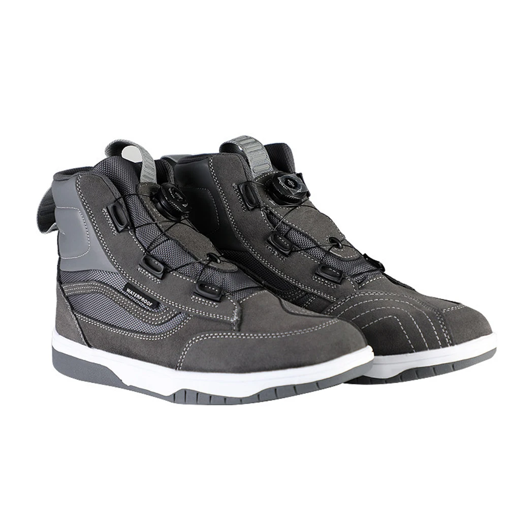 

Motorcycle Boots Man Studded Boots Spring Summer Motorcycle Shoes Breathable Motocross Boots Wear-resisting Bike Boots