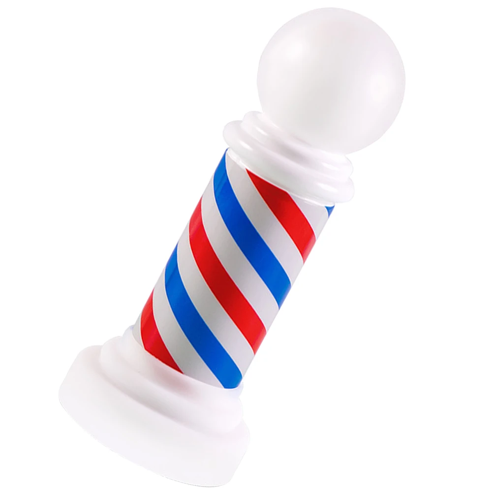 Palo di plastica per capelli bianchi rossi, decorazione per barbiere, salone di barbiere, soggiorno nel negozio aziendale, luce per cartello aziendale