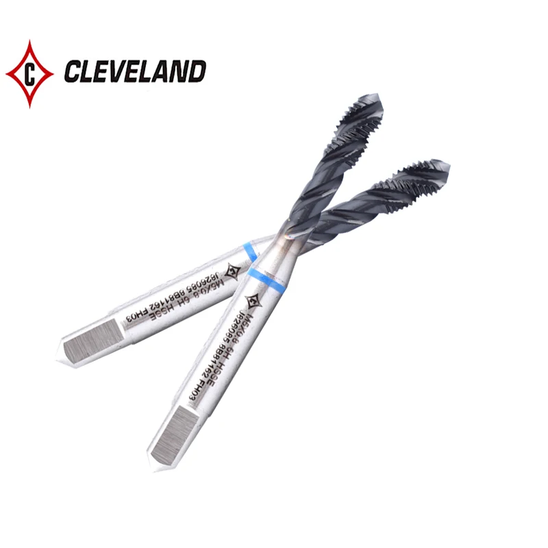 

CLEVELAND HSSE-M35 With JP Spiral Fluted Tap M3 M4 M5 M6 M8 M10 M12 M14 M16 Machine Screw Thread Taps For Stainless Steel