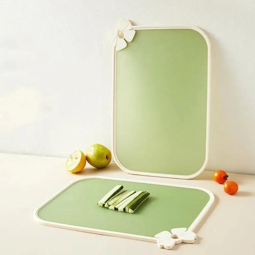 

Antibacterial Double Sided Cutting Board Hangable Multicolor Fruit Cutting Board Easy To Clean Chopping Block Baby Food