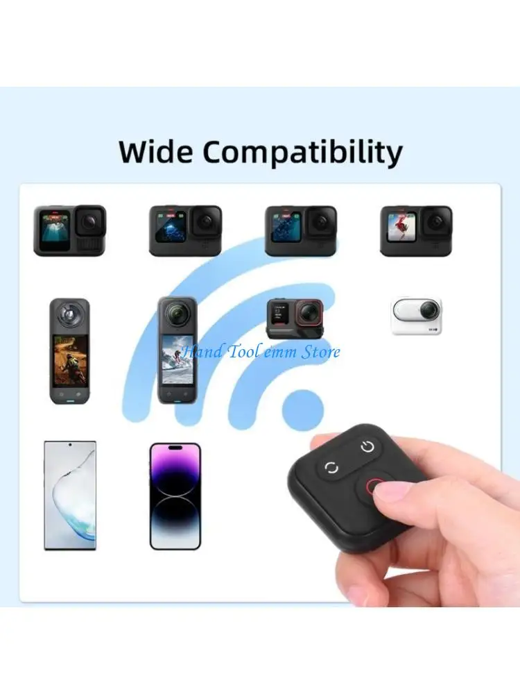 

H37F Bluetooth-compatible ABS Remote Controller For Camera Smooth Handling Comfortable