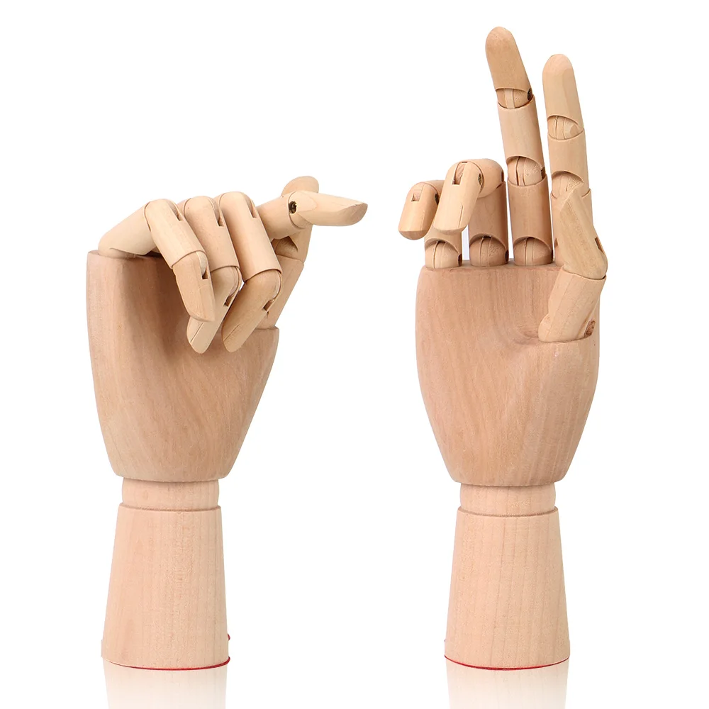 Movable Limbs Sketch Mannequin Model 10 Inches Tall Drawing Model Human Artist Models Wooden Hand Model Flexible Jointed Doll